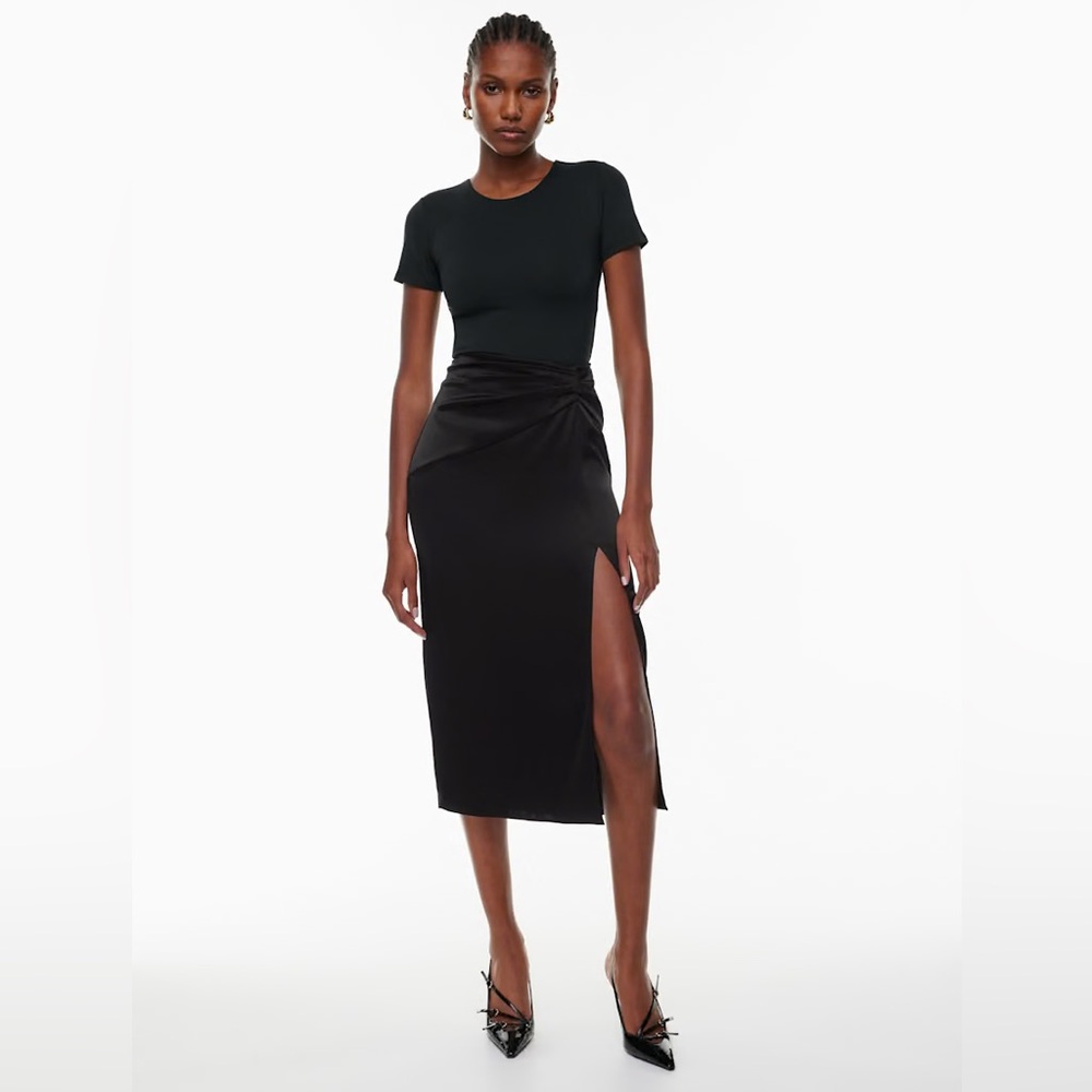 Aritzia Babaton Artistry Satin Skirt